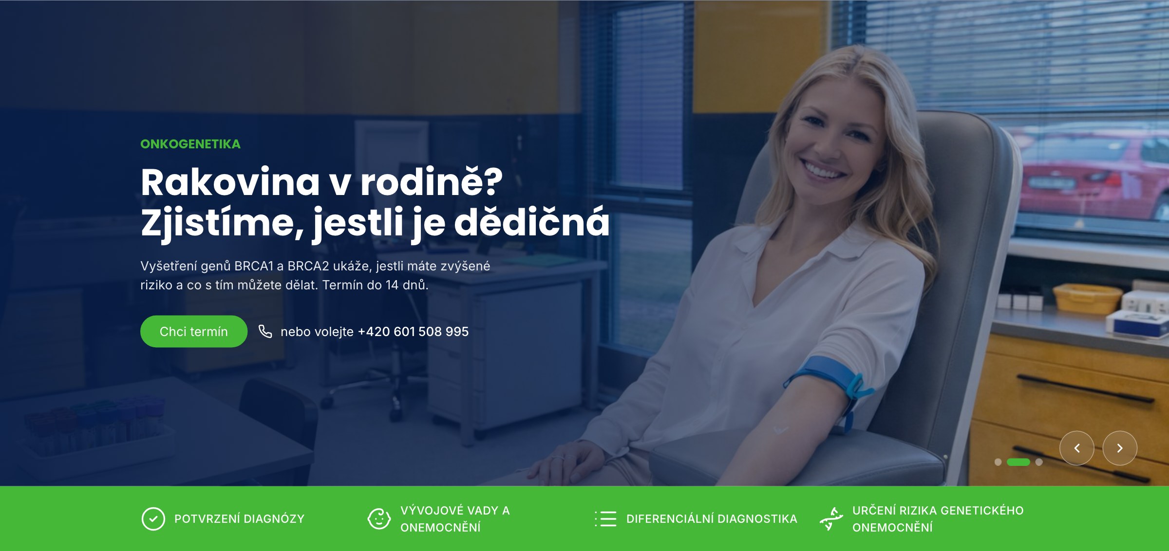 Banner: Rakovina v rodině? Zjistíme, jestli je dědičná